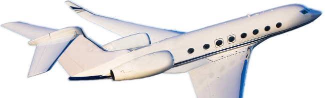 Business jet N4Y in flight